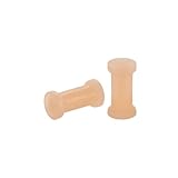 NewkeepsR Piercing de silicona para el lóbulo de la oreja, doble acampanado, para el trabajo, 5mm(4g), Silicona, Sin gemas.