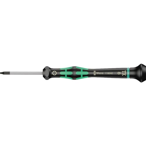 Wera 05118042001 Kraftform Micro 2067 Torx TX Electronics Precision Screwdriver TX6 Head 40mm Blade Length