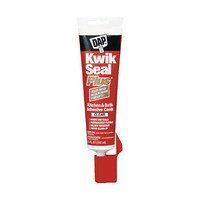 Adhesive Caulk, Kitchen and Bath with MICROBAN , Low VOC, Clear, 5.5