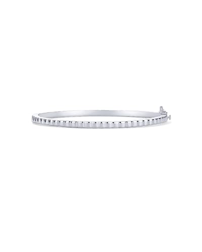 PAVOI 14K Gold Plated Cubic Zirconia Bangle Tennis Bracelets for Women | Classic Love Cuff Bangle Bracelets