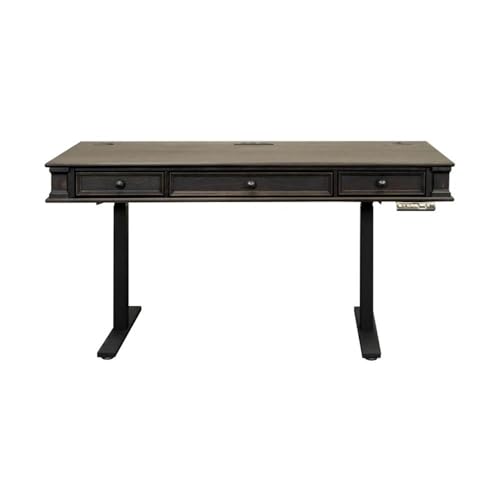 Martin-Furniture-Traditional-Wood-Electronic-SitStand-Desk-Standing-Desk-Adjustable-Desk-Dark-Brown Martin Furniture Traditional Wood Electronic SitStand Desk Standing Desk Adjustable Desk Dark Brown