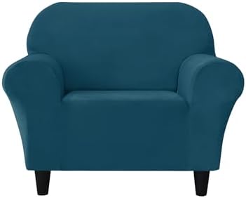 SYLC Sofa Cover with Separate Seat Cushions and Backrests Stretch Velvet Sofa Slipcover Couch Covers Furniture Protector Split Combined (Dark green,Large 4 Seat Set 7 PCS)