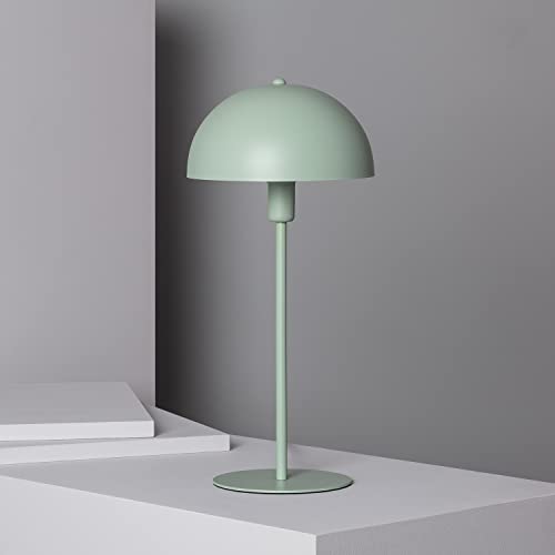 LEDKIA LIGHTING Lámpara de Mesa Aluminio Madow Ø200x380 mm Verde Celadón E14 Casquillo Fino Aluminio Decoración Salón, Habitación, Dormitorio