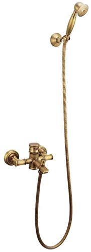 Ensemble de douche à main réglable QTANZIQI avec contrôle de température mural