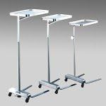 United Metal Fabricators Mayo Instrument Stand 13" X 19" Tray Foot Pedal Adjustment - Model SS8310 - Each