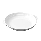  TOPBATHY Bol À Soupe En Céramique Blanche, Plat De Service À Double Poignée, Plat De Cuisson Multifonctionnel Pour La Maison Et L\'hôtel Pour Œufs Cuits À La Vapeur, Tête De Poisson