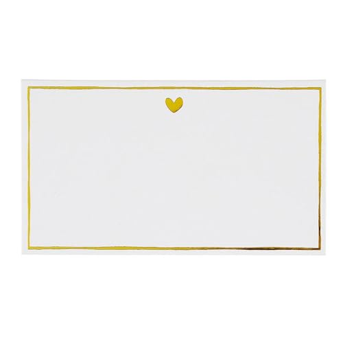 Santa Barbara Design Studio Place Cards Gold Foil Party Tabletop DÃ©cor Food Identifying or Name Card Set, 36-Count, Gold Heart