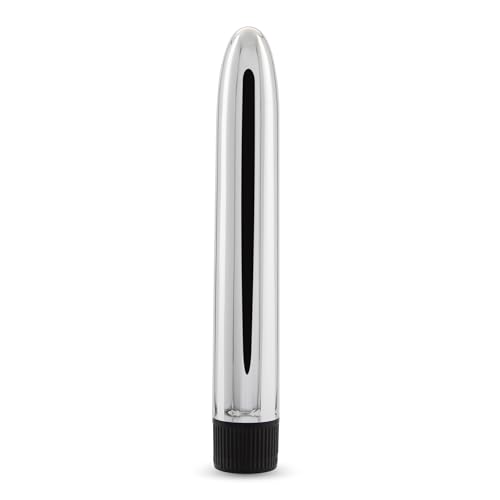 EESH® vibratore classico argento da anale vaginale per uomo e donna sex toys 17 cm silver bullet con velocità regolabile