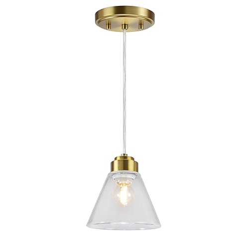 Image of Aspen Creative 23622-60-3, Clear Glass Shade for Lighting Fixture /Vanity Light /Wall Light, Size: 6-1 /8 inch D. x 4-1 /2 inch H., 3Pcs /Pack