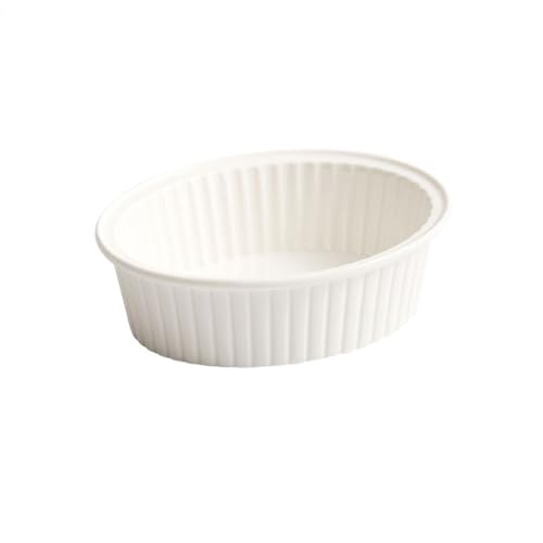 bandeja para hornear Tazón de alta temperatura for hornear queso, plato for horno, microondas, plato de cerámica for hornear, plato for hornear bandeja para hornear de cerámica(6.25 inches)