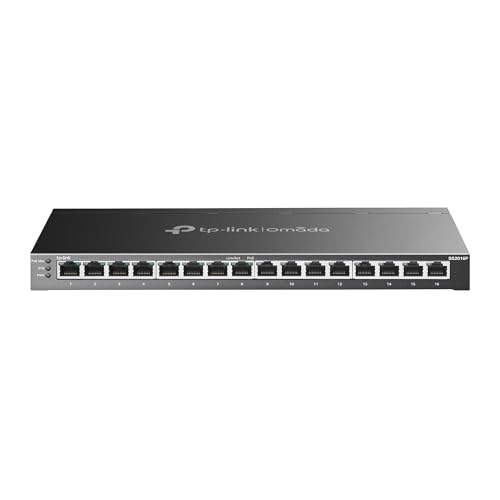 TP-Link JetStream 16-Port Gigabit Smart Switch with 8-Port PoE+