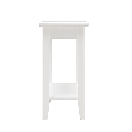 Image of Leick Home Laurent End Table, 12 inch, White