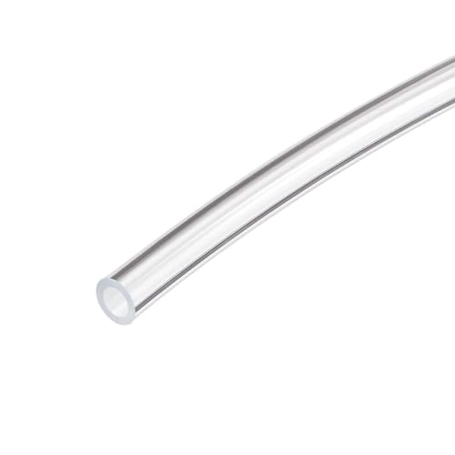 TOP-VIGOR Tubo de vinilo transparente de PVC de 3 mm de diámetro interior y 5 mm de diámetro exterior, tubo de agua flexible de grado alimenticio de 1 m de longitud, tubo de plástico para