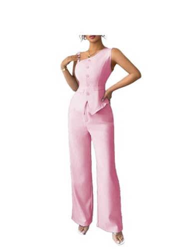 Mi Bo Tong Women Vest Pants Suits One Shoulder Irregular Vest Fit Urban Plain Summer Sets