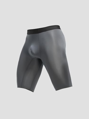 AORGSVI 5-Pack Men's Boxer Brief, Ice Silk Seamless Underpants, Sports Extended Anti Crotch Shorts Running Underwear3