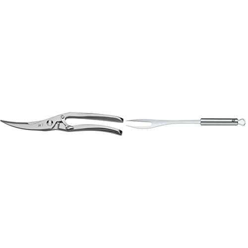 WMF Geflügelschere mit Knochenbrecher 25 cm, Cromargan Edelstahl, Sicherheitsverschluß, spülmaschinengeeignet & Fleischgabel 32 cm Profi Plus Cromargan Edelstahl rostfrei teilmattiert WMF Geflügelschere mit Knochenbrecher 25 cm, Cromargan Edelstahl, Sicherheitsverschluß, spülmaschinengeeignet & Fleischgabel 32 cm Profi Plus Cromargan Edelstahl rostfrei teilmattiert
