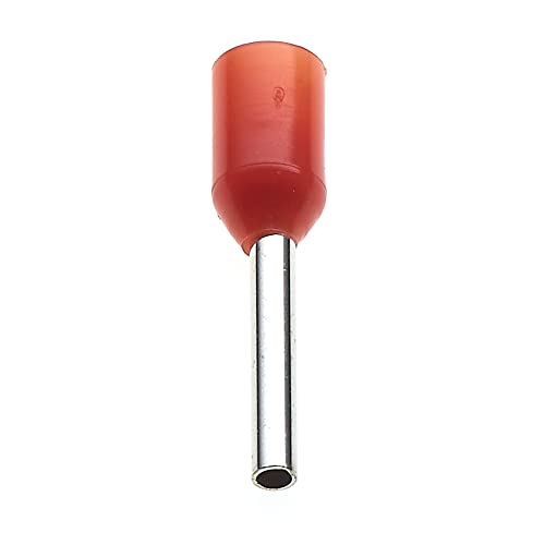 Insulated Ferrule, 8x0.5mm, Pack Of 100, Wire Copper Crimp Connector Insulated Ferrule Pin, Cord End Terminal Connectors - Image 2