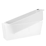 Abaodam Maceta Rectangular de Plástico Semitransparente con Autorriego Diseño Estrecho para Terraza y Balcón Jardinera de Ventana para Cultivo Interior y Exterior 1 Unidad