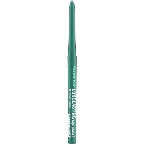 essence cosmetics LONG-LASTING eye pencil, Kajal, 18 Stunden Halt, wasserfest, Nr. 12 i have a green, grün, definierend, langanhaltend, vegan, wasserfest, Mikroplastik Partikel frei (0,28g) – Bild 3