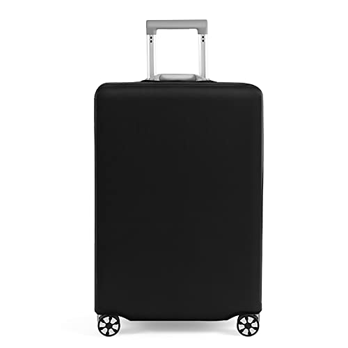 GANNEPIE Travel Luggage Cover Black Printed Suitcase Cover Fits 22-25 Inch