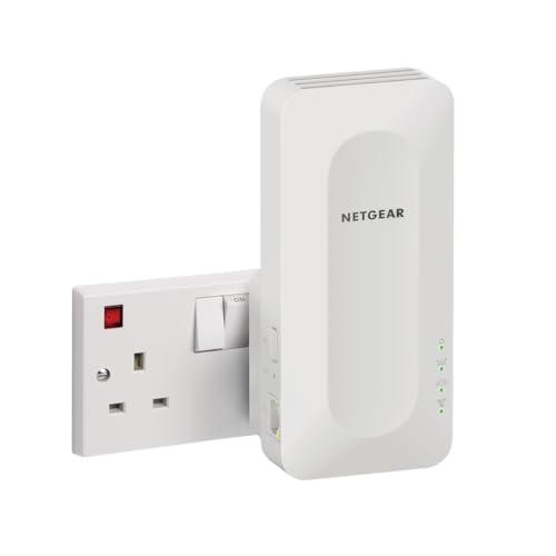 NETGEAR WiFi 6 Range Extender (EAX15) - Add up to 1,200 sq. ft., 20 devices with AX1800 Dual-Band Wireless Signal Booster Repeater (up to 1.8Gbps speed), WPA3 Security, Smart Roaming, One WiFi Name