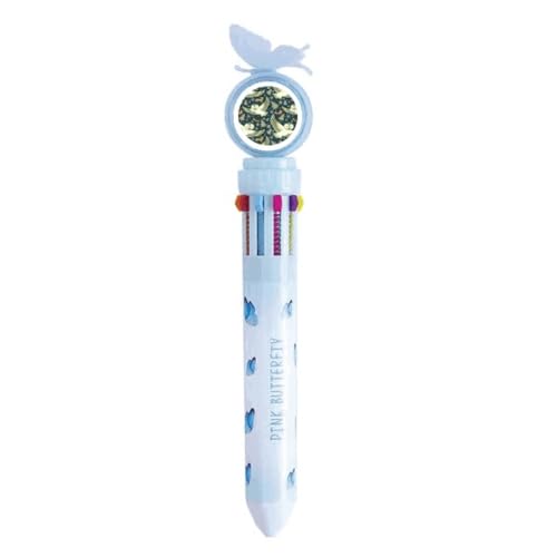 Stylo à bille rétractable multicolore Lovely Birds Owls, une idée cadeau fleurie