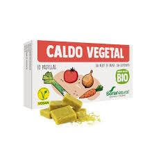 Caldo Vegetal en Pastillas 20 Cubitos Concentrado de Verduras Sabor Natural Vegano Sin Gluten