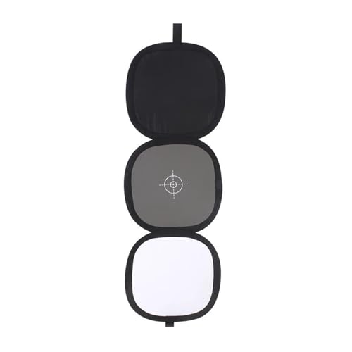 Image of Multiple Surfaces Reflector with Black White and 18% Gray for Photography Lighting Control Exposure and Portability Photo Gray Card