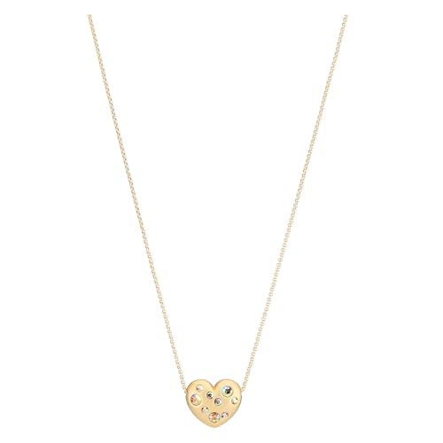 40+5cm Collana cuore con brillanti