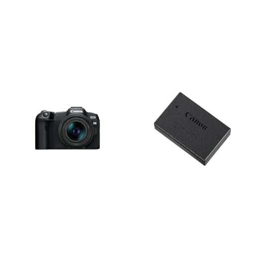 Canon EOS R8+RF 24-50MM F4.5-6.3 IS STM|24.2MP Full-Frame Mirrorless Camera|Up to 40fps Continuously|Dual Pixel CMOS AF II|4K upto 60p|Vari-angle Screen|Bluetooth&WiFi & LP-E17 Battery Pack for EOS M3