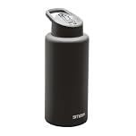 Smash Double Wall Stainless Steel 1 Litre Reusable Water Bottle - Black