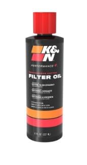 K&N Air Filter Oil: 8 Oz Squeeze Bottle; Restore Engine Air Filter Performance and Efficiency, 99-0533