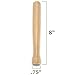 8” Wooden Cocktail Muddler - Wood Bar Supplies & Accessories for Herb & Fruit Mixing, Drinks, Restaurants, Home Kitchens, Shaker Sets & Cocktail Kits