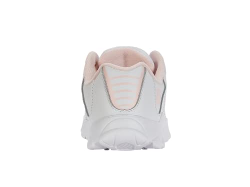 K-Swiss Kid's St329 Sneaker, White/Heavenly Pink, 3 M #TOP4