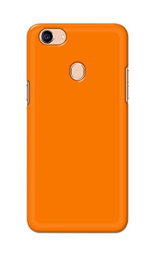 Image of Plain Orange Hard Back Case Cover for Oppo F5 / Oppo F5 Youth /Oppo F5 Plus Back Cover -(J5) VNS2229