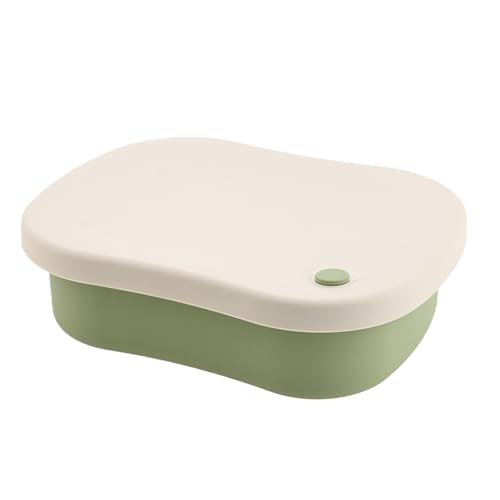 Lunch Box - 3 Compartment Lunch Container | Leak Proof Meal Prep Containers, Silicone Food Box for Adults, Portable Divider for 