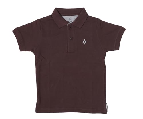 Image of Boys Cotton Polo T-Shirt Regular Fit Half Sleeve Plain Collar T-Shirt, Soft Breathable Casual Wear