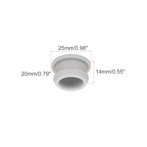 Image of Snap in Locking Hole Plugs Rubber Panel Seal Cover Drilled Silicone Caps, [for Kitchen Rubber, Waterproof Sealing Plugs] - 20mm /0.79in /Gray /10Pcs