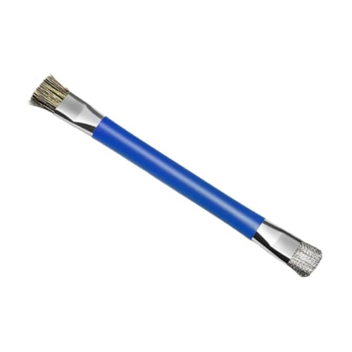 BWOFJGWH 携帯電話用マザークリーニングブラシ ICパッドクリーニングブラシ 快適なグリップ ダブルヘッド 携帯電話・電子機器メンテナンス・時計用, 青