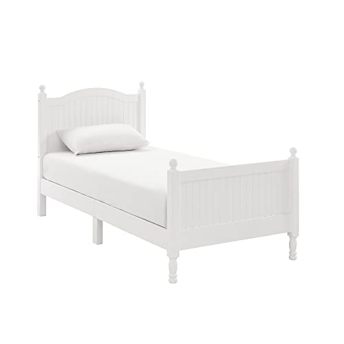 MUSEHOMEINC Wooden Twin Bed Frame with Headboard & Footboard...