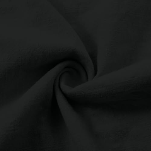 Pantalones de tela para mujer ligeros tipo pantalones de ocio de algodón 5