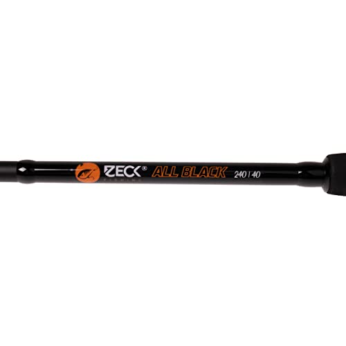 Zeck All Black Zanderrute 2,40m 40g Spinnrute für Zander und Barsch