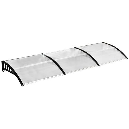Outsunny Tettoia Curva in Policarbonato 90x295 cm