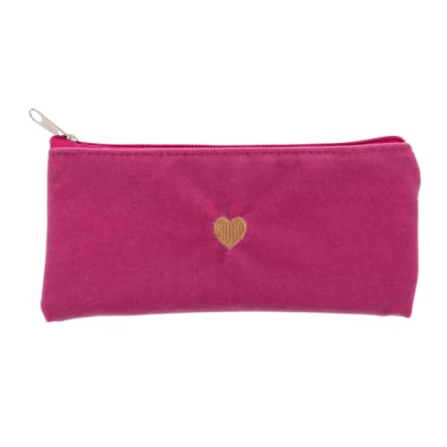 BLUECHOLON Estuche Terciopelo con Bordado de Corazón. Estuche con...