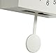 Kuckucksuhr mit einstellbarem Signalton, ABS-Material, Dekoration für Zuhause, Wohnzimmer (weiß + grau)
