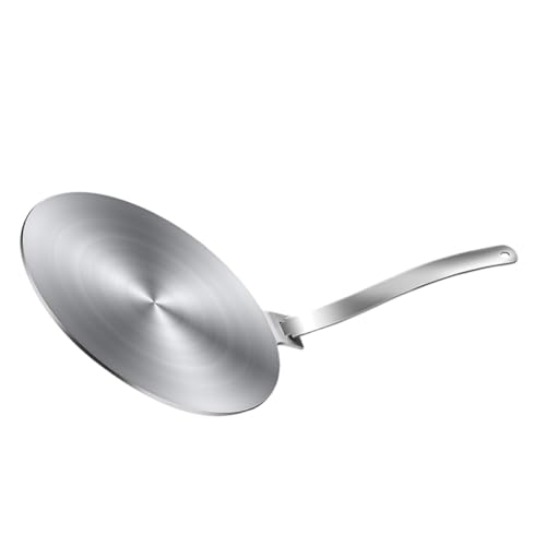 PRETYZOOM Thermal Plate Gas Stove Induction Converter Plate Gas Stove Heat Diffuser Plate Induction Stove Adapter Plate Induction Interface Disk Metal Induction Plate Silver Stainless Steel