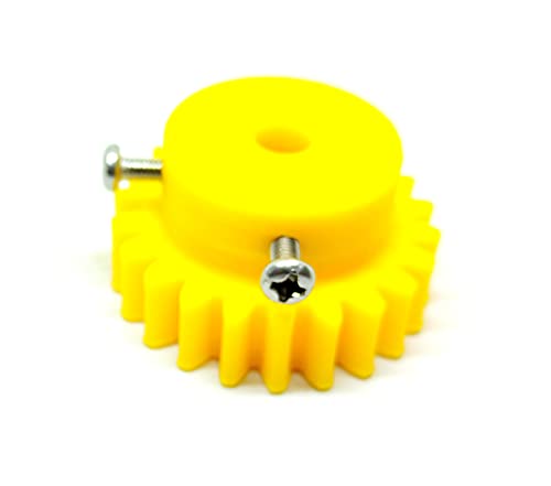 Image of INVENTO 1pcs 3D Printed Plastic Spur Gear 22 Teeth + 50 Teeth, 1.5 Module, 10mm Width, 6mm hole for DIY Projects
