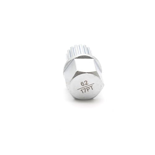 Image of TEMO 62 /17Pt Wheel Lock Lugnut Anti-Theft Lug Nut Screw Removal Key Socket S3057 for Vw Audi