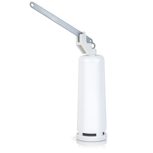 Descargador para Cisterna Alta con Palanca y Soporte, Mecanismo de Descarga WC Tanque Alto, Fabricado en Polipropileno Resistente, Instalación Fácil, Compatible Universal