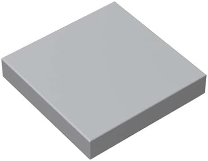 Classic Bricks Tile 2x2 100 Pieces, Compatible with All Major Brands Parts and Pieces 3068 (Colour: Light Grey)